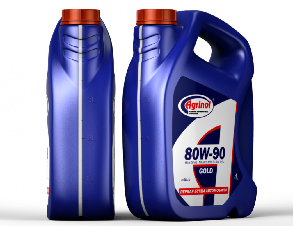 Трансмісійне масло Agrinol Gold GL-5 80W-90 (4л.)