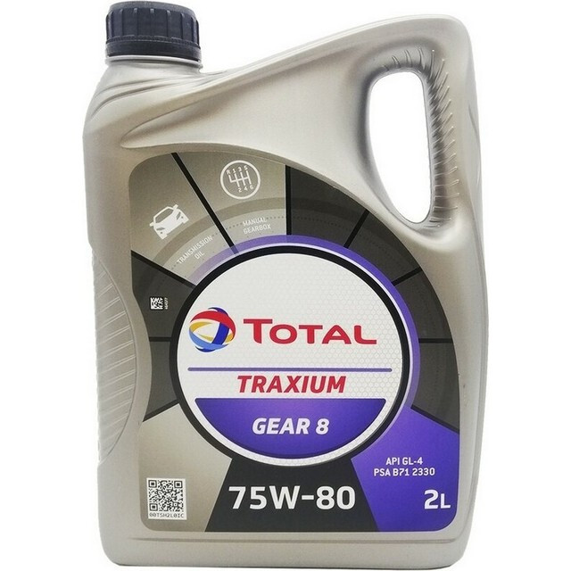 Трансмісійна олія Total Traxium Gear 8 75W-80 (2л.)-зображення-1