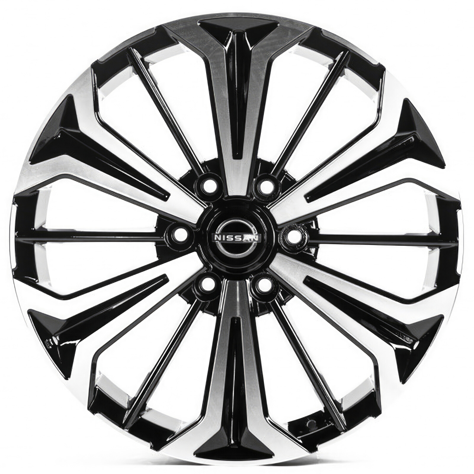 Литі диски Replica Nissan (NS901) R20 W8 PCD6x139.7 ET35 DIA77.8 (black machined face)