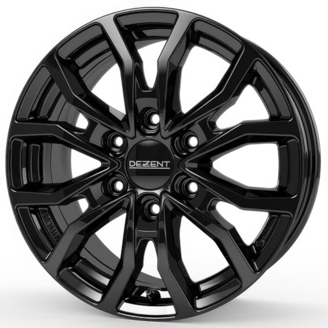 Литі диски Dezent KC R18 W7.5 PCD6x130 ET45 DIA84.1 (black)-зображення-1