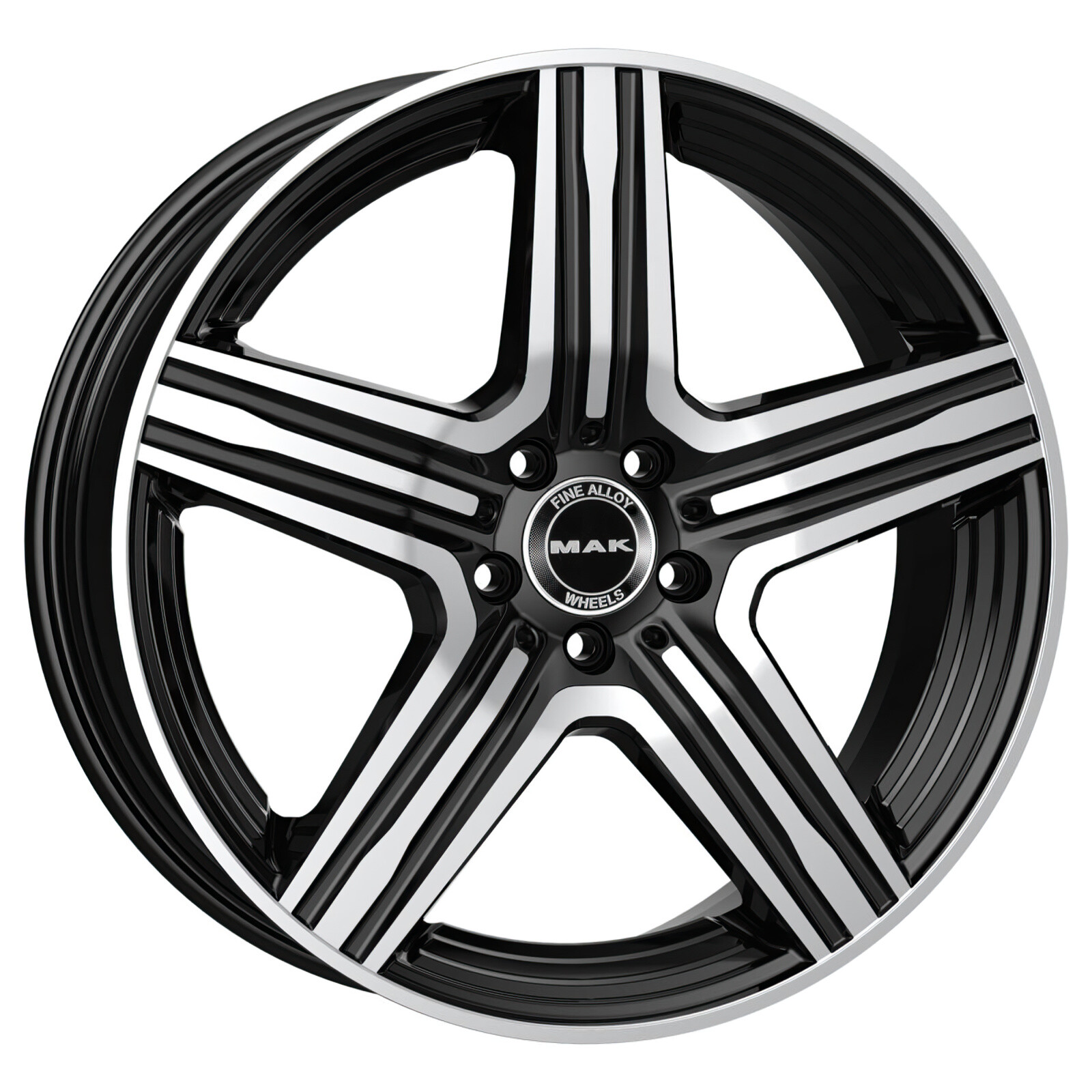 Литі диски Mak Lewis-D R20 W9.5 PCD5x112 ET43 DIA66.6 (black mirror)
