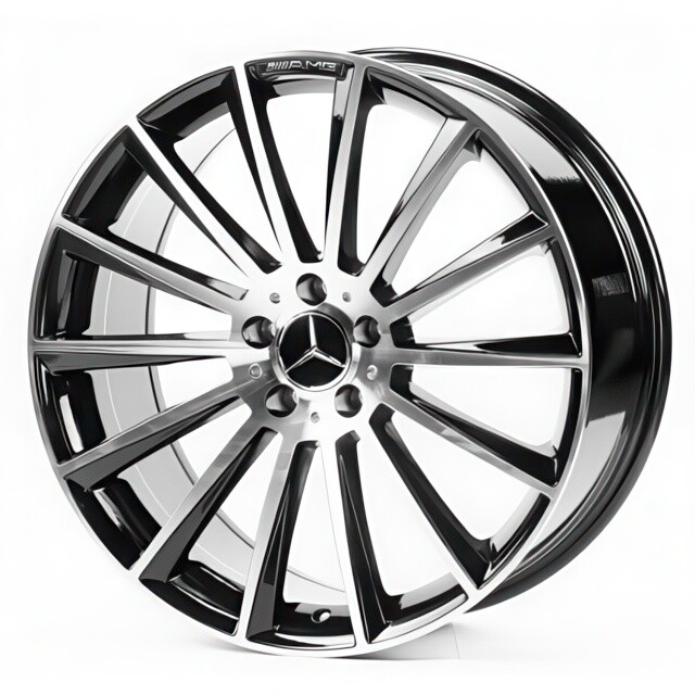 Литі диски Replica Mercedes (MR0236) R20 W9.5 PCD5x112 ET35 DIA66.6 (gloss black machined face)-зображення-2