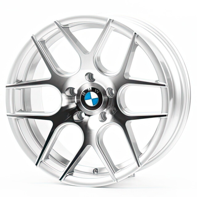 Литі диски Cast Wheels CW03 R17 W8 PCD5x120 ET20 DIA74.1 (silver machined face)-зображення-1