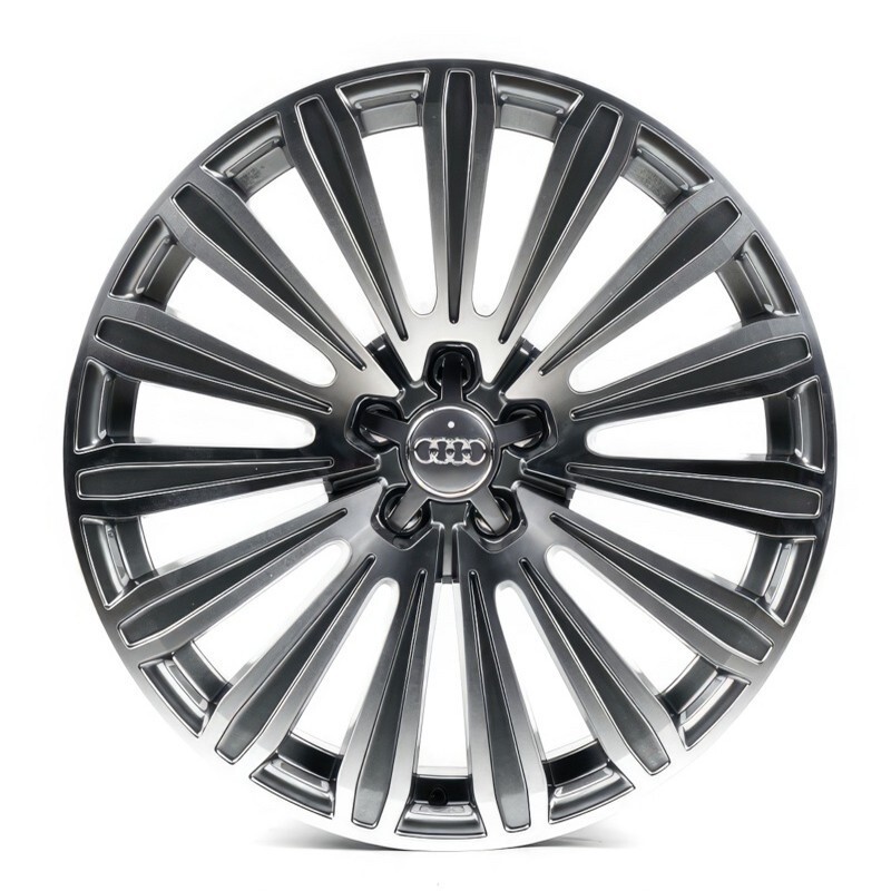 Audi (A2053) light grey machined Литі диски Replica Audi (A2053) R20 W9 PCD5x112 ET37 DIA66.6 (light grey machined)