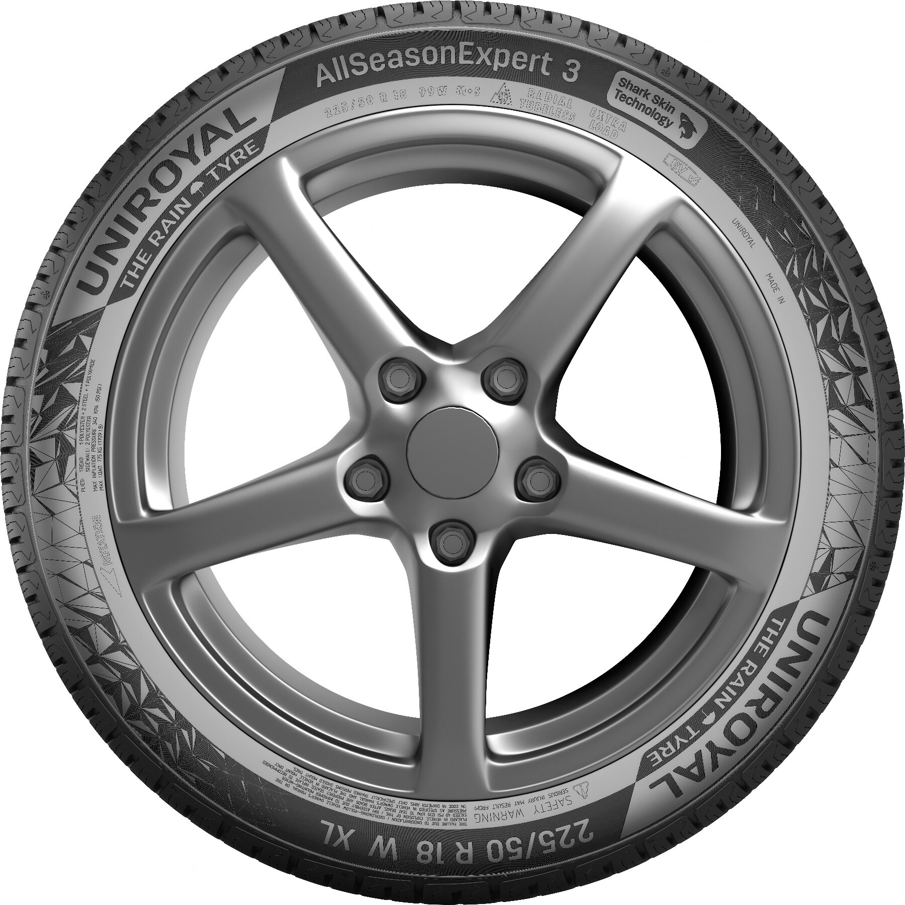 Всесезонні шини Uniroyal AllSeason Expert 3 175/65 R17 87H-зображення-3