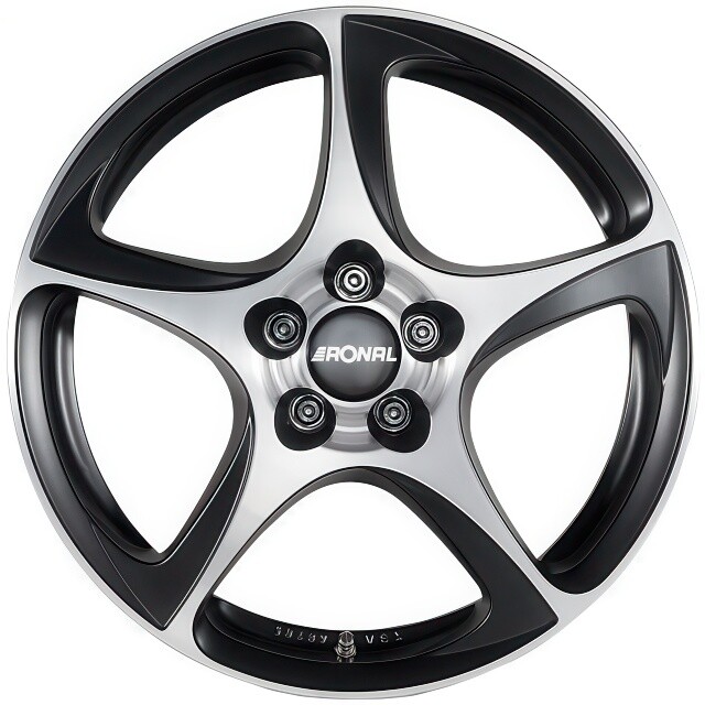 Литі диски Ronal R53 R18 W8 PCD5x120 ET30 DIA82 (matt black front diamond cut)