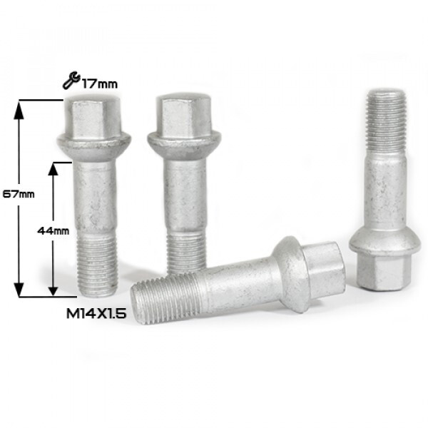 Колісні болти ZW Сфера (M14x1.5x44/67 NEX17) Dacromet BENZ 5307