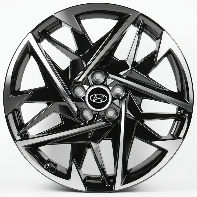 Литі диски Replica Hyundai (HND296) R18 W7.5 PCD5x114.3 ET50 DIA67.1 (gloss black machined face)