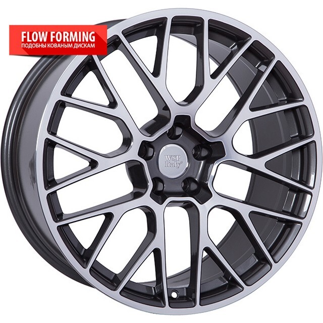 Литі диски WSP Italy Porsche (W1056) Fuji R20 W10 PCD5x112 ET19 DIA66.6 (anthracite polished)-зображення-6