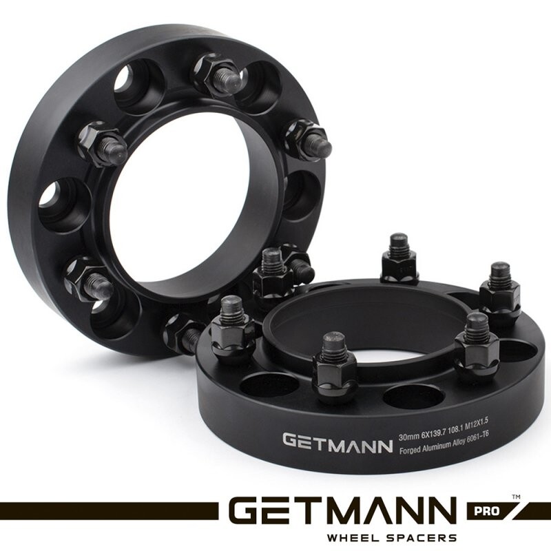 GETMANN | Колісна проставка-адаптер 25мм PCD 6x139.7 DIA 106.1 зі шпильками 12x1.5 для Lexus, Toyota (Кована)