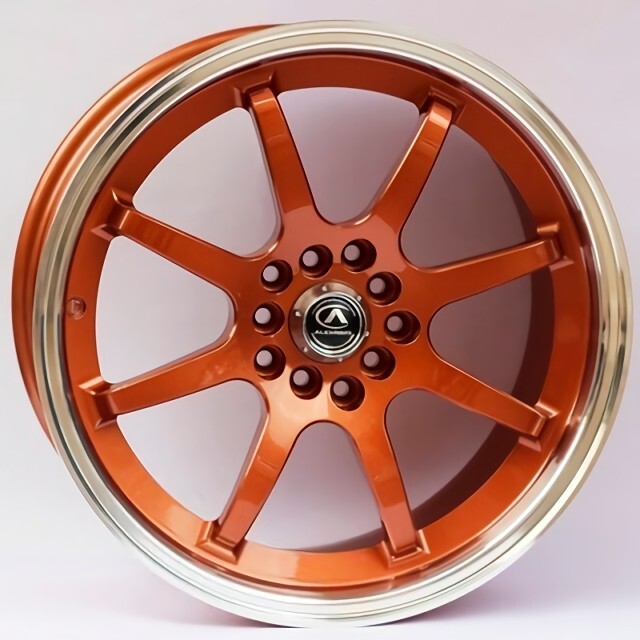 Ковані диски Alexrims AFC-2 (forged) R17 W8 PCD5x114.3 ET42 DIA67.1 (bronze + polished rim)-зображення-5