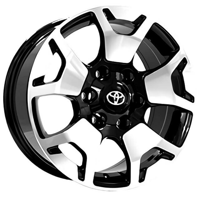 Литі диски Replica Toyota (TY1460) R17 W7.5 PCD6x139.7 ET25 DIA106.1 (BKF) Литі диски Replica Toyota (TY1460) R17 W7.5 PCD6x139.7 ET25 DIA106.1 (BKF)-зображення-13