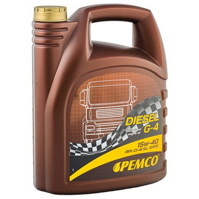 Моторне масло Pemco DIESEL G-4 SHPD API CI-4/CH-4/CG-4/CF-4/SL SAE 15W-40 (5л.)