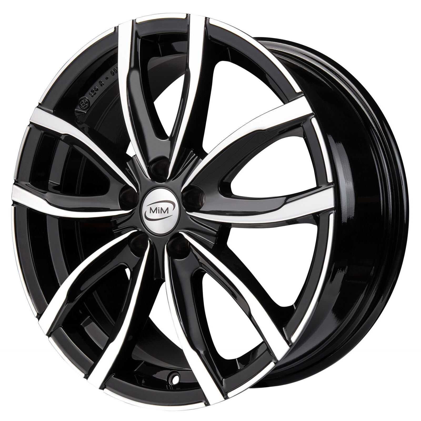 Литі диски MIM Evo001 R17 W7.5 PCD5x112 ET27 DIA66.6 (black polished)-зображення-2
