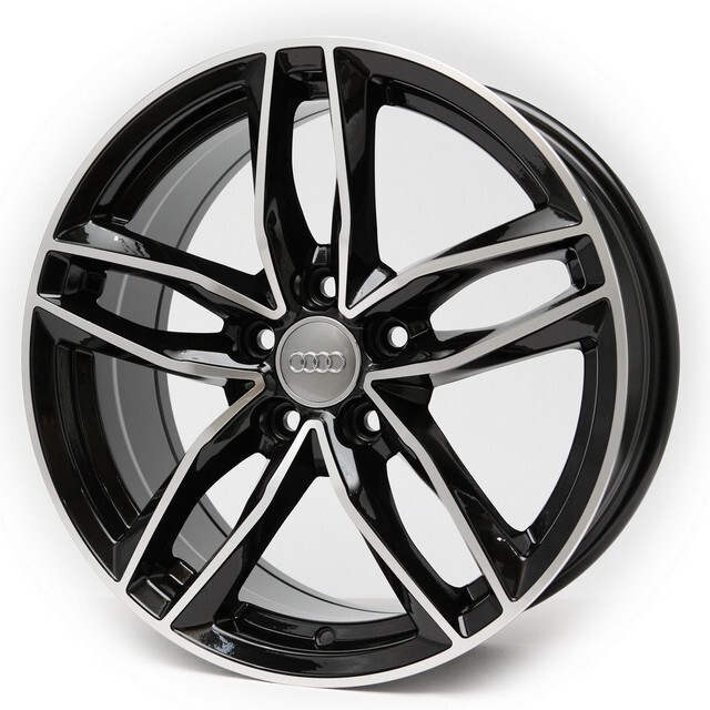 Литі диски Replica Audi (A102) R18 W8 PCD5x112 ET39 DIA66.6 (BKF)