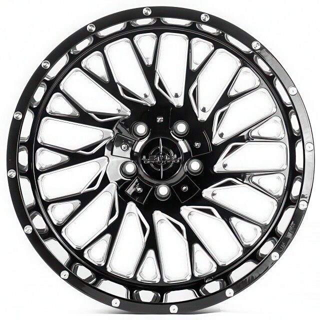 Литі диски Off Road Wheels OW744 R20 W10 PCD5x127 ET-12 DIA87.1 (black machined)