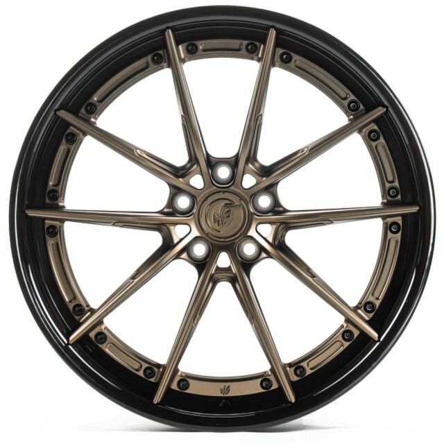Литі диски WS Forged WS-026C R20 W9.5 PCD5x112 ET39 DIA66.45 (satin bronze lip brushed black)