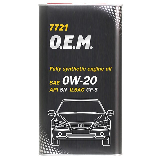 Моторне масло Mannol 7721 O. E. M. for Honda Acura SN SAE 0W-20 (ж/б 4л.)-зображення-1