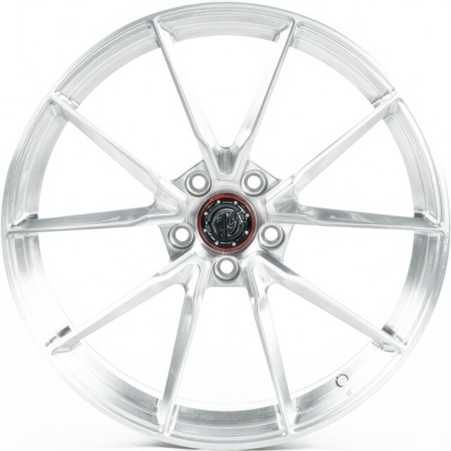 Литі диски WS Forged WS-016M R19 W9 PCD5x112 ET25 DIA66.6 (brushed silver)-зображення-1