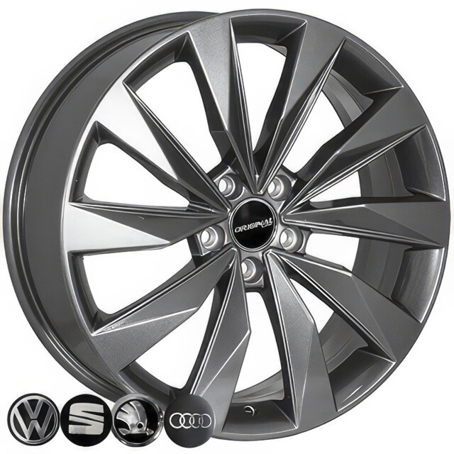 Литі диски Replica Volkswagen (TL0043NW) R19 W7 PCD5x112 ET43 DIA57.1 (GM)-зображення-1