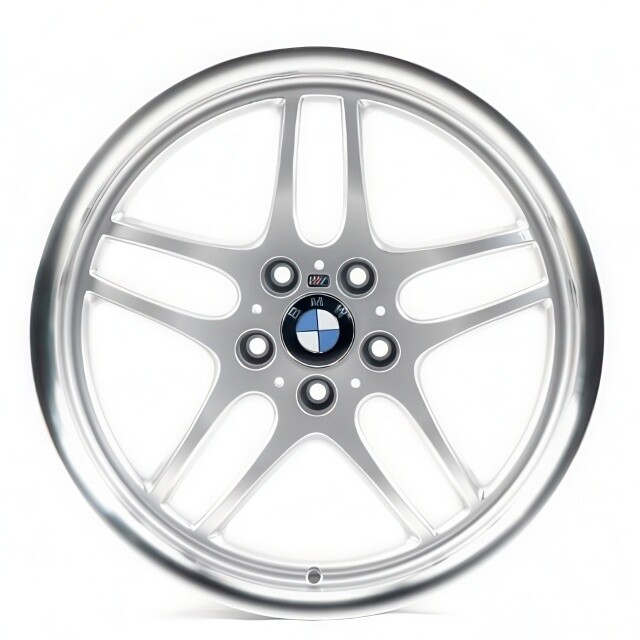 Литі диски Replica BMW (B141) R17 W8 PCD5x120 ET18 DIA74.1 (silver lip polished)
