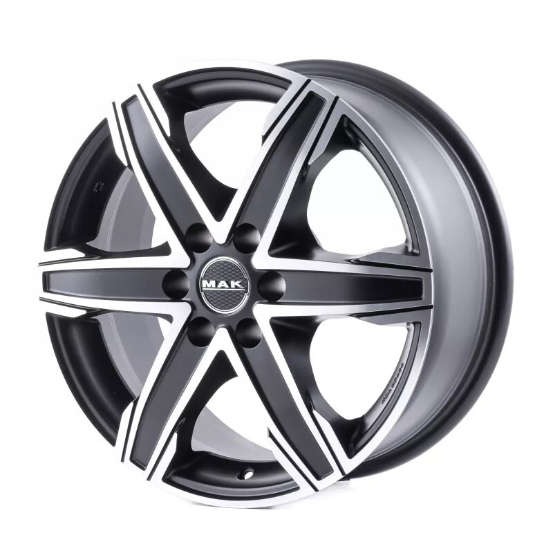 Литі диски Mak King 5 R16 W6.5 PCD5x160 ET60 DIA65.1 (black polished)-зображення-2