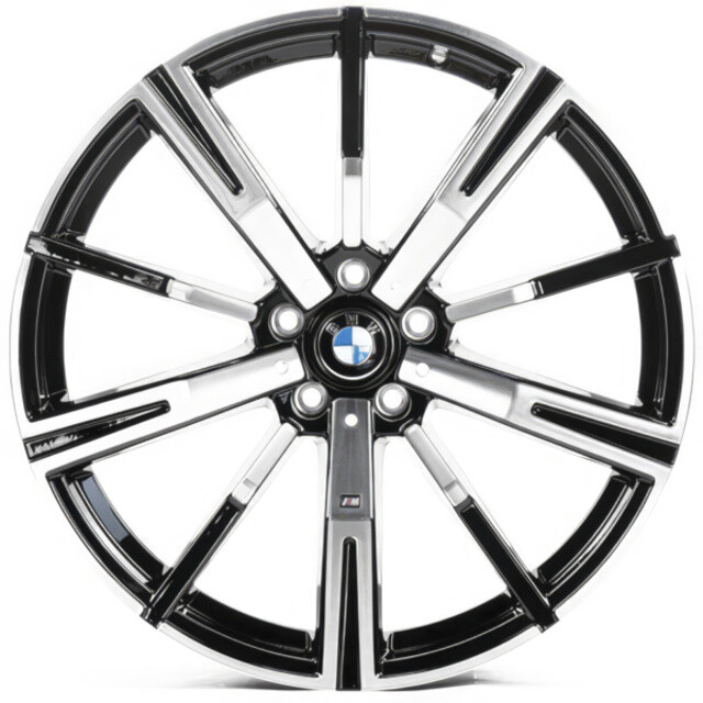 Литі диски Replica BMW (B651) R20 W9.5 PCD5x112 ET40 DIA66.45 (gloss black machined face)-зображення-1