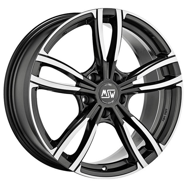 Литі диски MSW 73 R18 W8 PCD5x108 ET35 DIA63.4 (black polished)-зображення-1