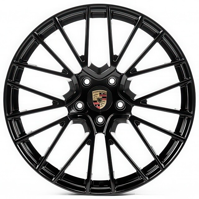 Литі диски Replica Porsche (PR704) R21 W11 PCD5x130 ET58 DIA71.6 (gloss black)-зображення-1