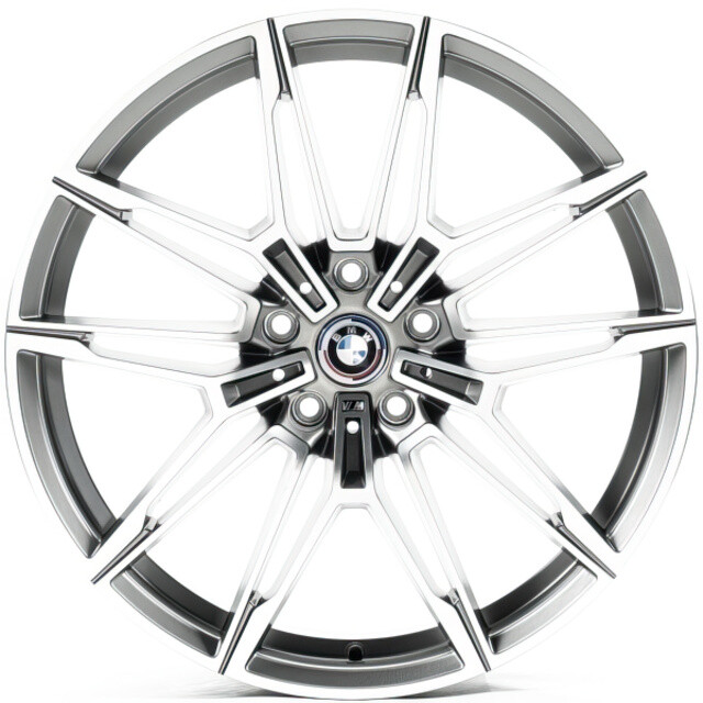 Литі диски Replica BMW (B2085) R20 W9.5 PCD5x112 ET40 DIA66.5 (gun metal machined face)-зображення-1